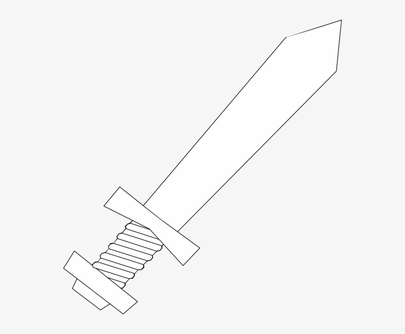 Small - White Sword Png Clipart, transparent png #960984