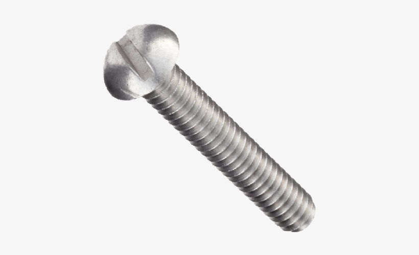 8-32 X 3/8 Slotted Round Head Machine Screw Brass - น๊ อ ต หัว กลม ผ่า, transparent png #961002