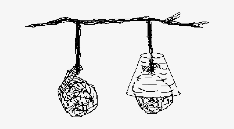 The Covered And Uncovered Moss Bags - Line Art, transparent png #961184