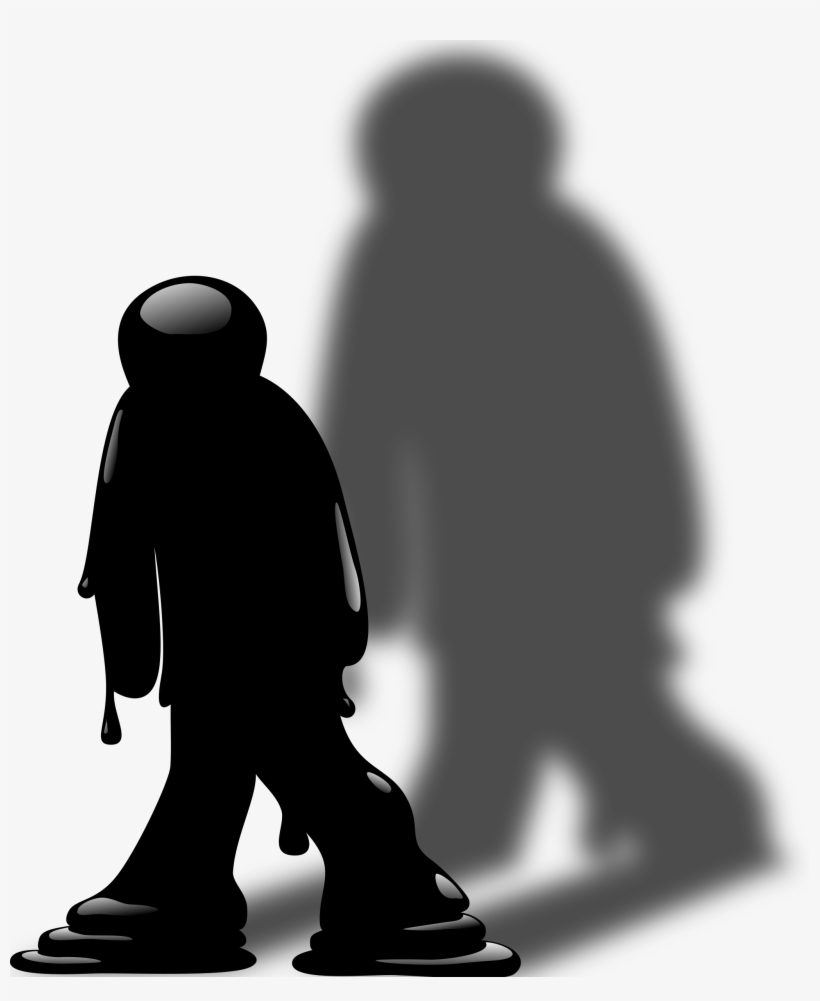 Silhouette Art Melting Download Drawing - Halloween Ghoul Shower Curtain, transparent png #961520