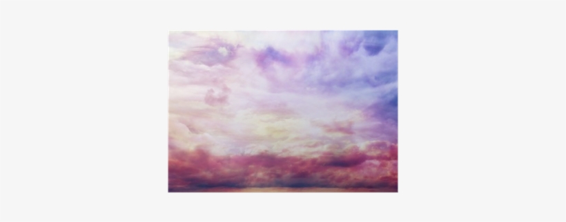 Watercolor Sky Texture, Background Pink Clouds Poster - Watercolor Painting, transparent png #961653