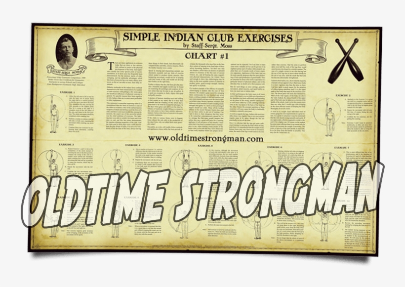 Simple Indian Club Exercises Poster By Staff Sgt - Indian Club Workout, transparent png #962199
