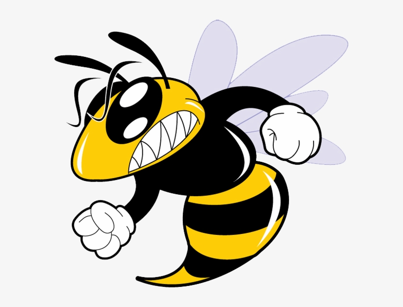 Banner Royalty Free Stock Hornet Clipart Cartoon - Weeki Wachee High School Logo, transparent png #962430