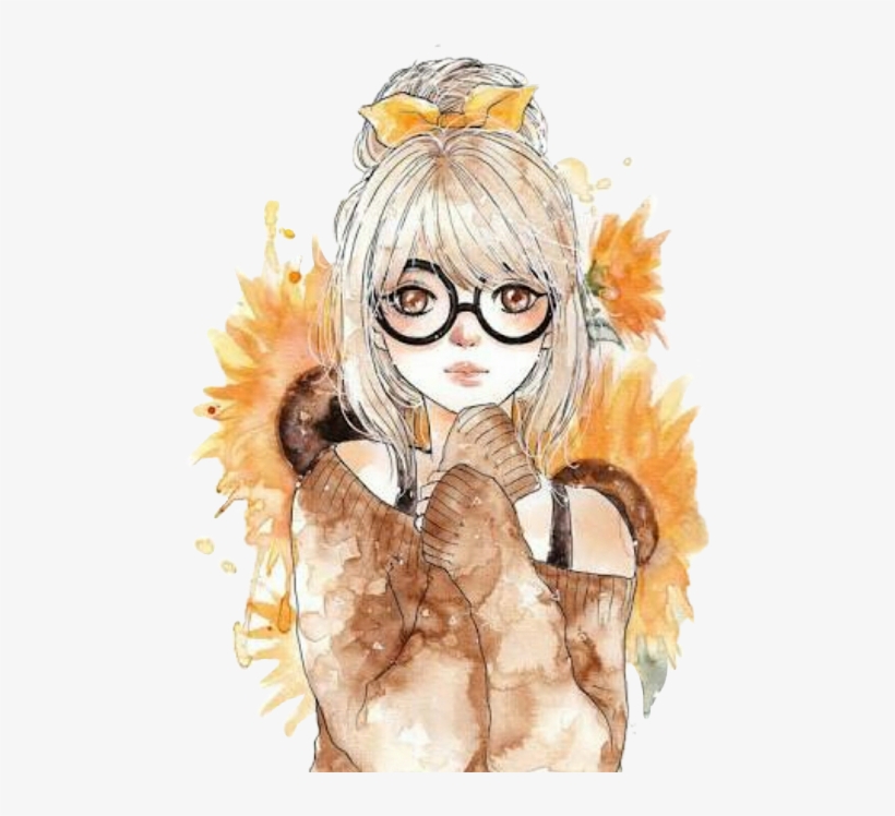 Sunflower Girl Tumblr Drawing, transparent png #962471