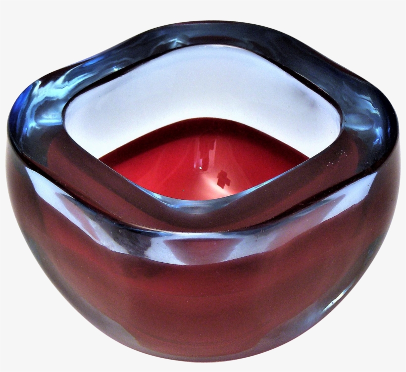 Clip Royalty Free Stock Vintage Murano Blue Red Flat - Seguso, transparent png #962538