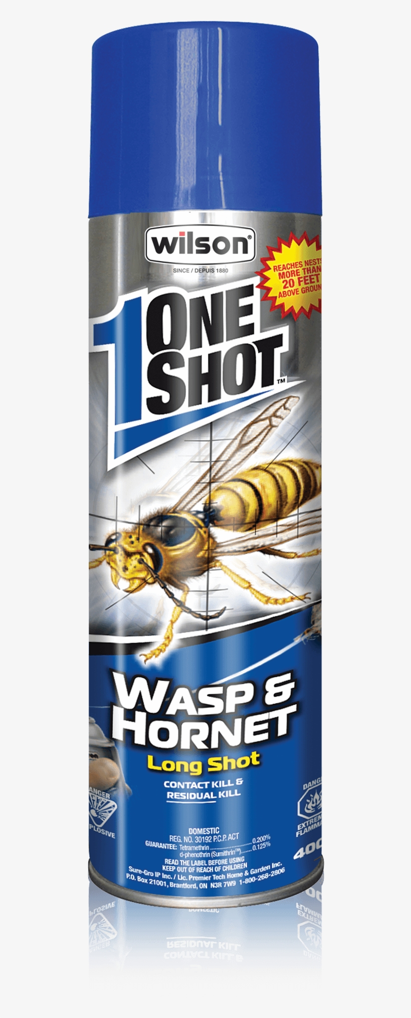 Wilson Home Pest Control 7306500 Oneshot 400g Wasp, transparent png #962764