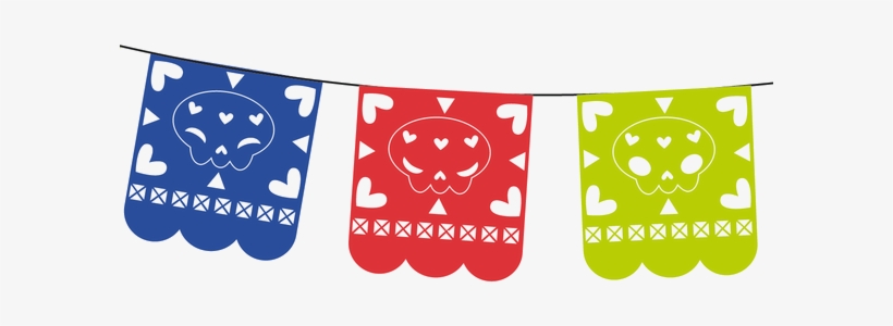 Dia De Los Muertos Papel Picado Clipart - Papel Picado Dia De Muertos Dibujos, transparent png #963096