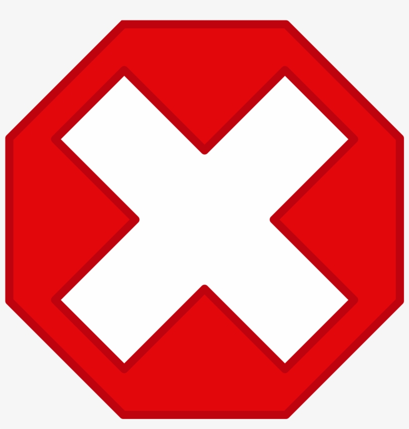 Edited By Player 9264686917, 02 August - Red Circle White X, transparent png #963519