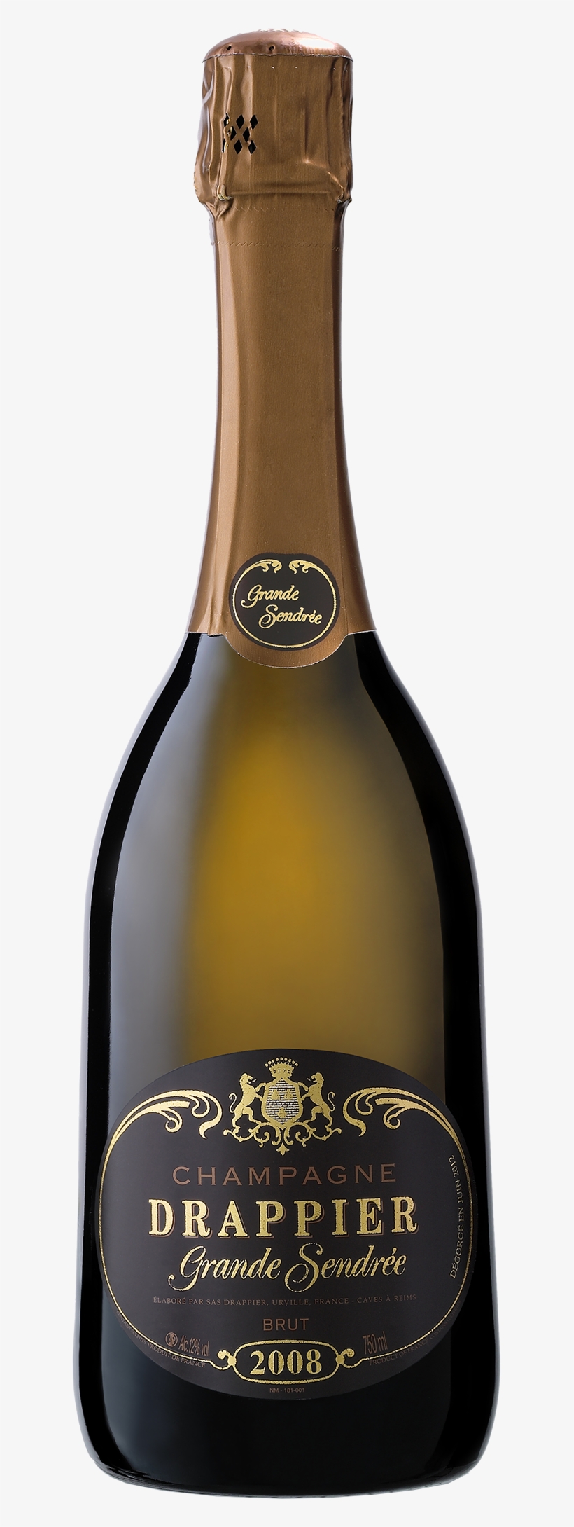 Champagne Drappier Grande Sendrée - Champagne Drappier Grande Sendree 2008, transparent png #963569