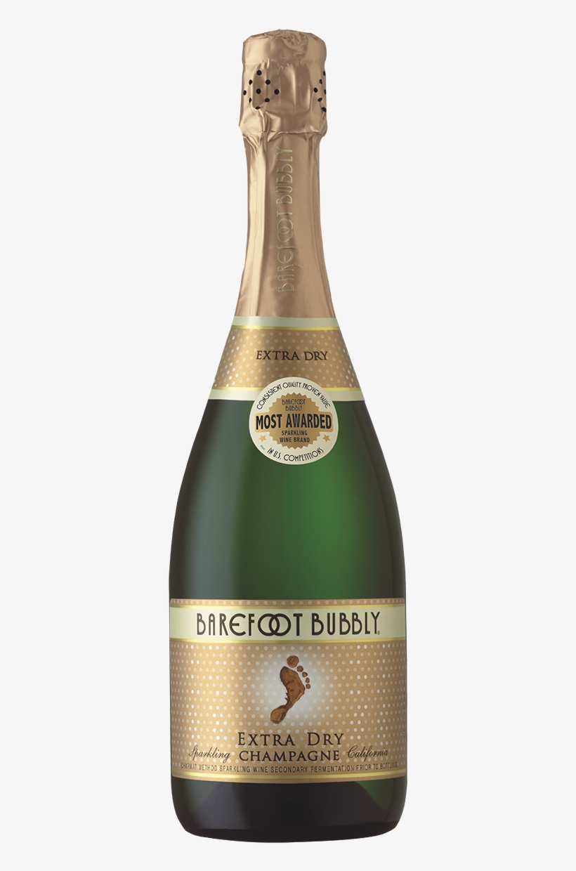 Featuring Extra Dry Champagne - Barefoot Bubbly Brut Cuvée Champagne, transparent png #963769