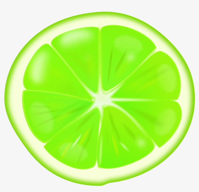 Lime Slice - Circle, transparent png #964494