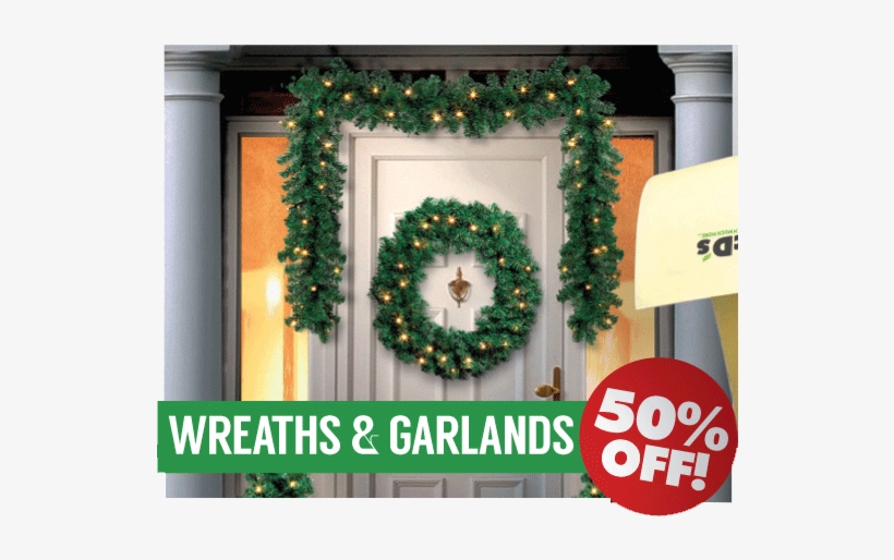 See All Our Departments - Premier Decorations Pre-lit Christmas Door Set, transparent png #964520