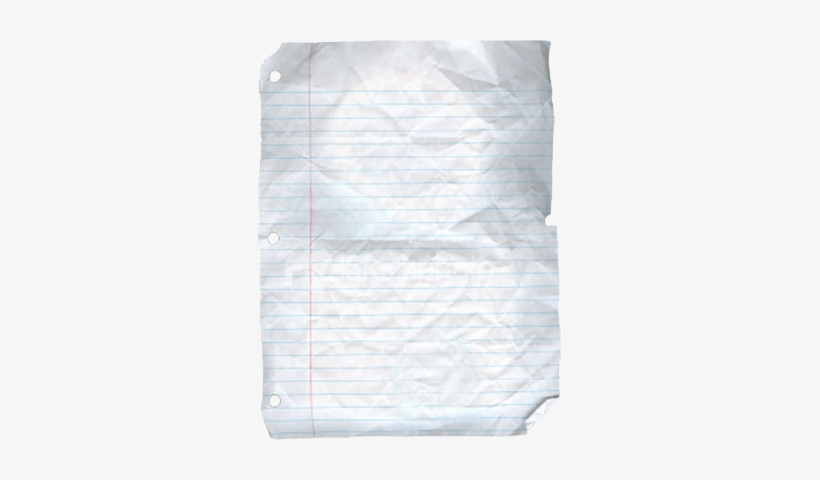 Wrinkled Paper Psd - Wrinkled Loose Leaf Paper, transparent png #964570