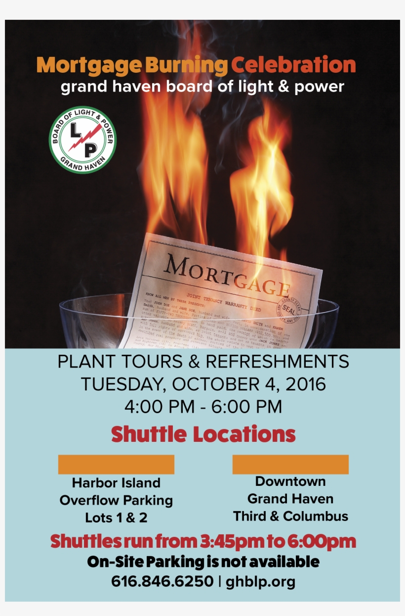 Mortgage Burning Celebration - October 4, transparent png #965054