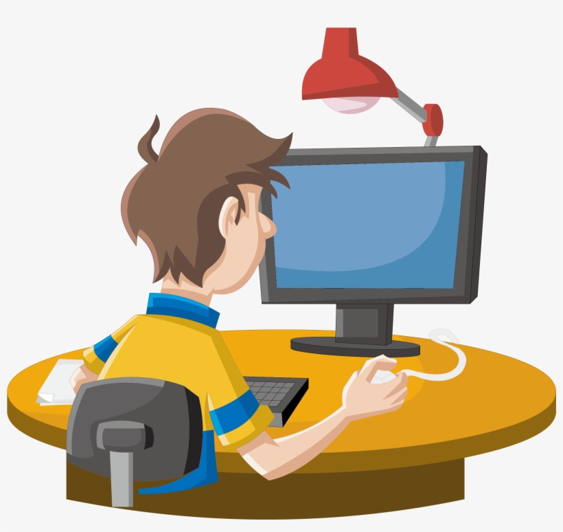 Tablet Clip Cartoon Computer - Computer Png Cartoon, transparent png #965214