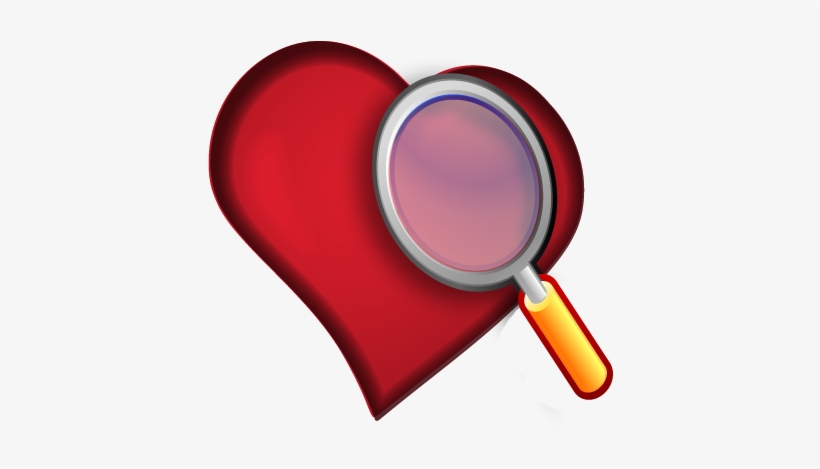 Heart With Magnifying Glass, transparent png #965424
