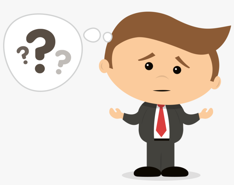 Confused Person Png Animated - Confused Man Clipart Png, transparent png #965627