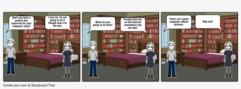 Computer Ethics Comic Part One - Cartoon, transparent png #965676