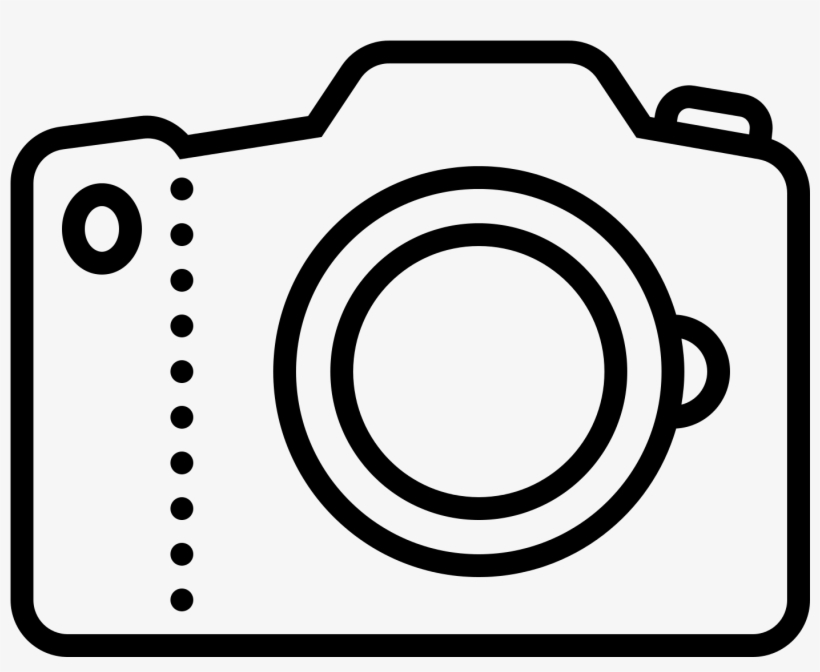 Slr Camera Icon - Camera Line Drawing Png, transparent png #965933