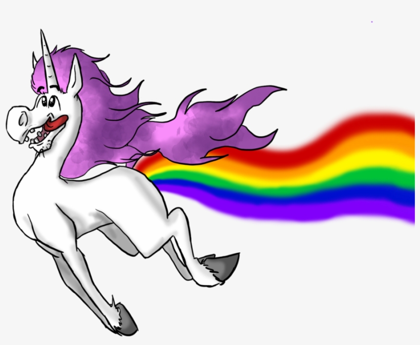A Funny Character Of The Muzzle Of A Unicorn - Magical Rainbow Farting Unicorn, transparent png #966017