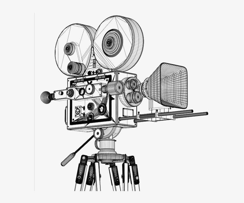 Picture Freeuse Library Sebastopol Video Production - Old Fashion Movie Camera, transparent png #966018