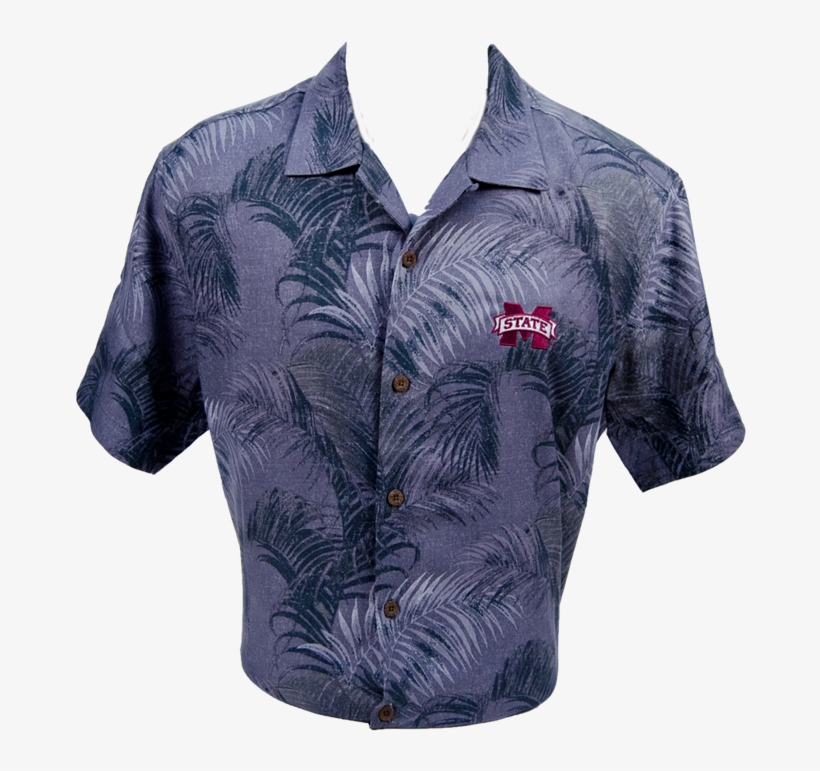Tommy Bahama Palm Fronds Banner M Short Sleeve Hawaiian - Aloha Shirt, transparent png #966021