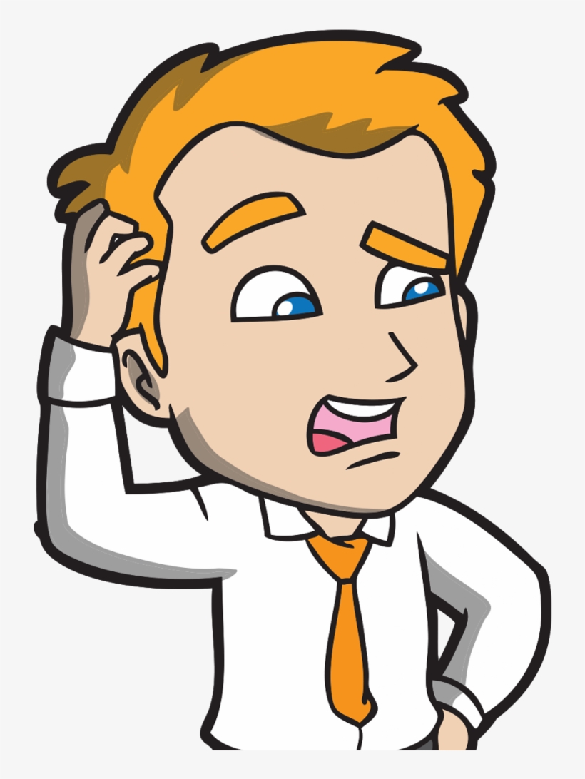 Cartoon Scratching Head Confused, transparent png #966108