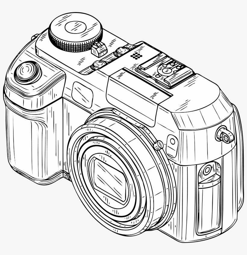 Camera Clip Art Black And White In Hd, transparent png #966256