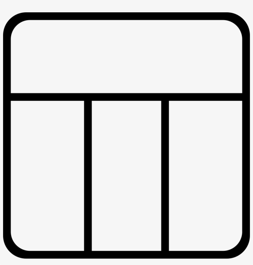 Design Structure Of A Grid With Columns In A Square - Icon, transparent png #966513