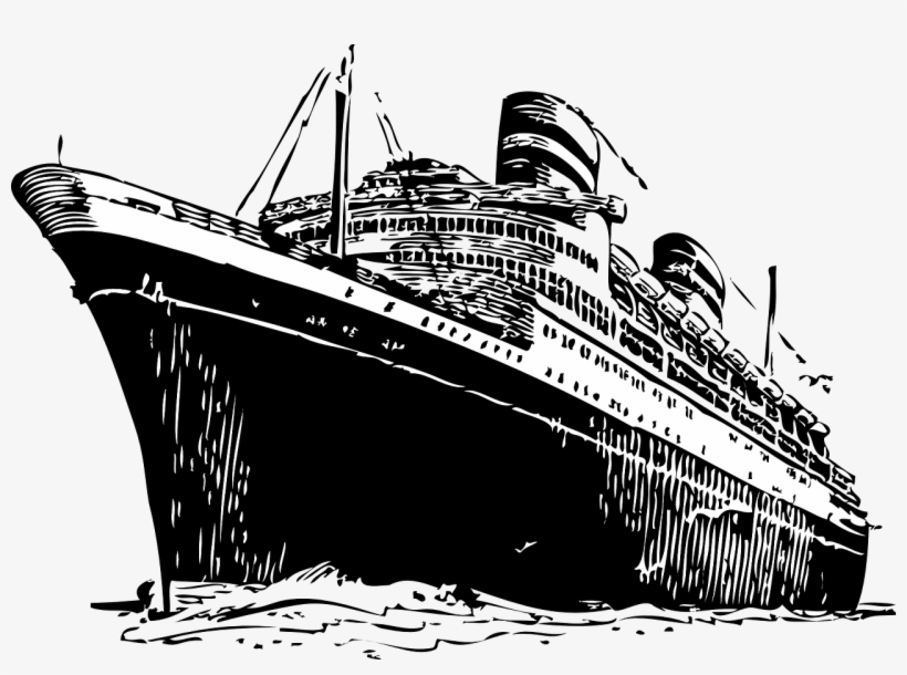 Ocean Liner Clip Art At Clker - Titanic Clip Art, transparent png #966566