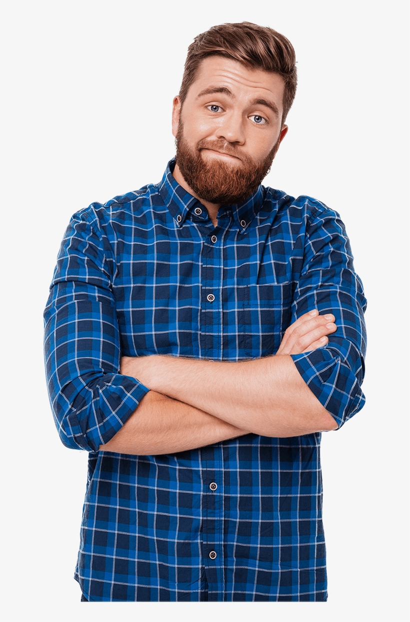 “the Flavor Package I Need Is Not On This Page - Man, Standing With Arms Folded, transparent png #966567