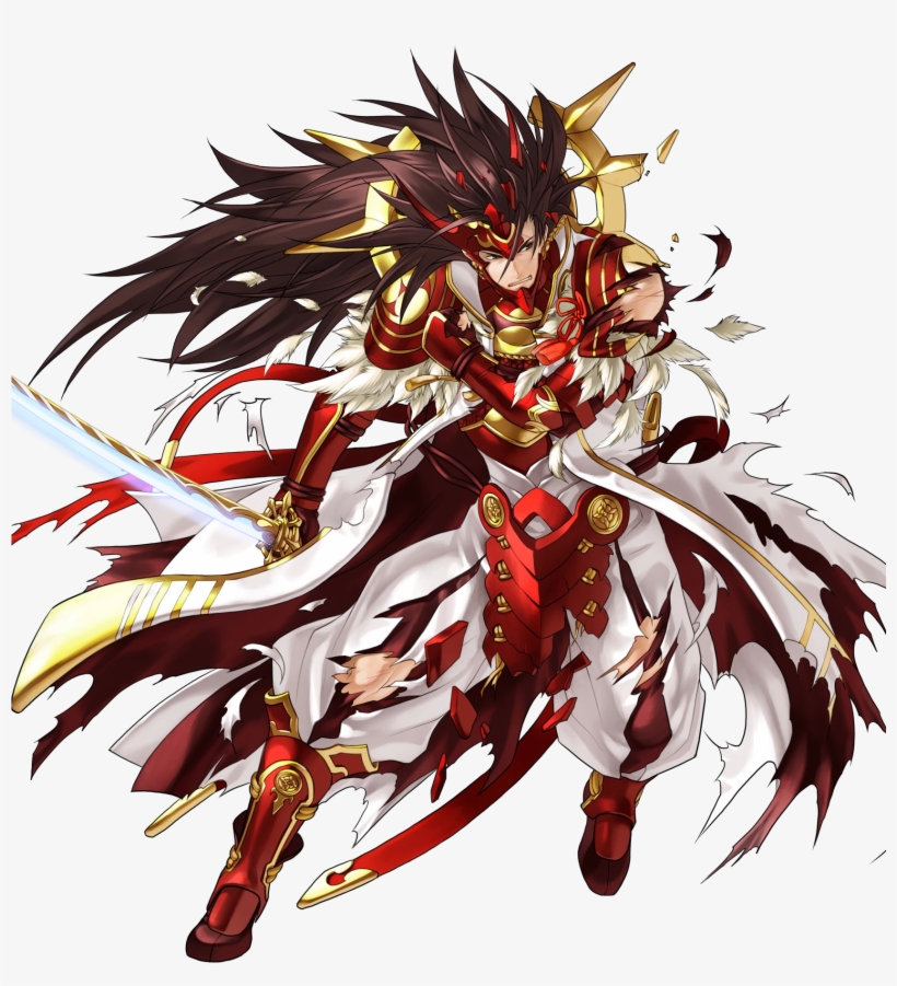 1boy Armor Brown Eyes Brown Hair Bruise Cuts Damaged - Fire Emblem Heroes Ryoma, transparent png #967216