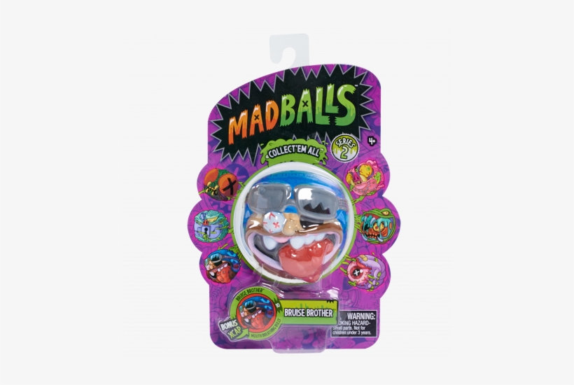 Madballs Series 2 Foam Balls Bruise Brother - Mad Balls Foam Balls - Fist Face, transparent png #967306
