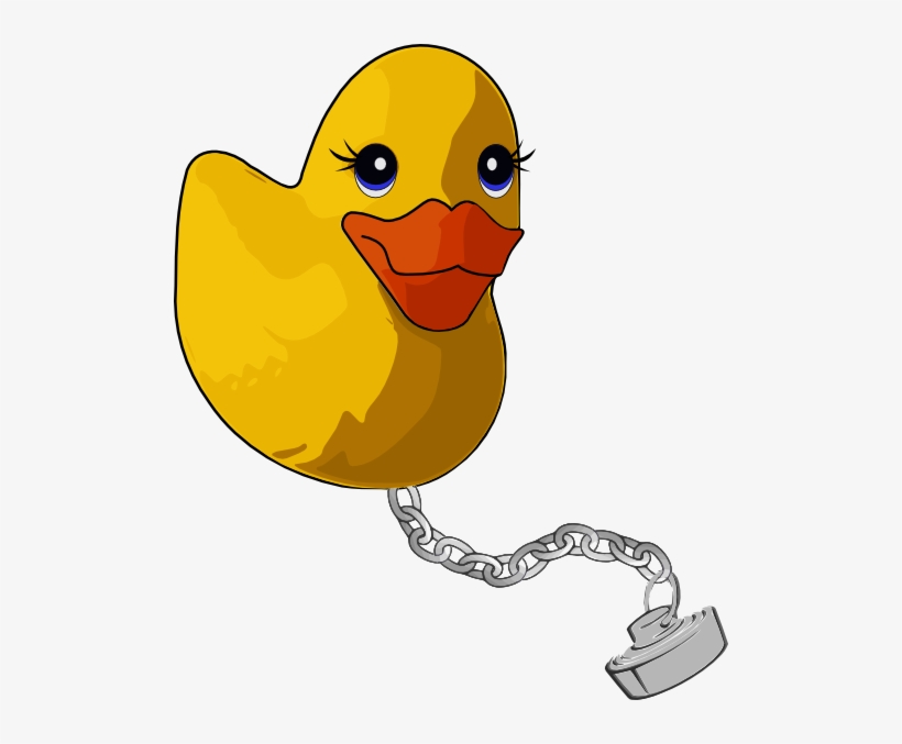 Free Vector Bathtub Duck Clip Art - Animated Moving Pictures Of Ducks, transparent png #967356