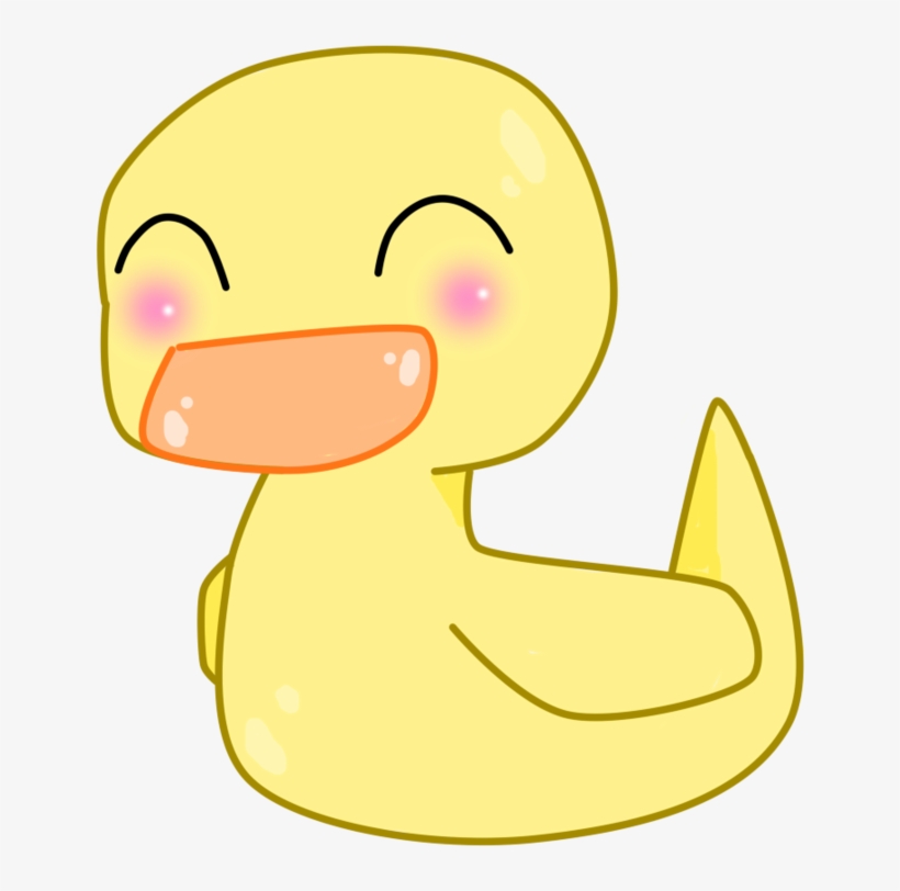 Drawn Duckling Chibi - Clip Art Rubber Duckys, transparent png #967422