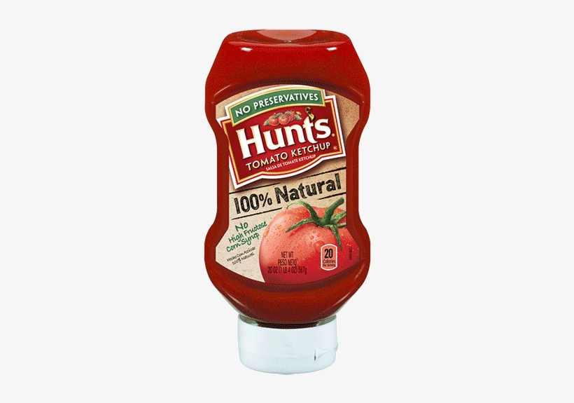 100% Natural Tomato Ketchup - Hunts Ketchup, transparent png #967622