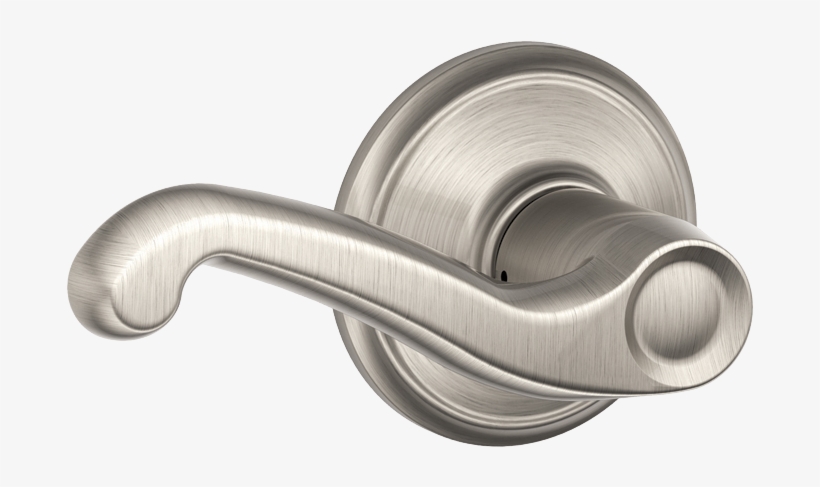 1507236679447 - Schlage F10 Fla 619 Flair Door Lever, transparent png #967668