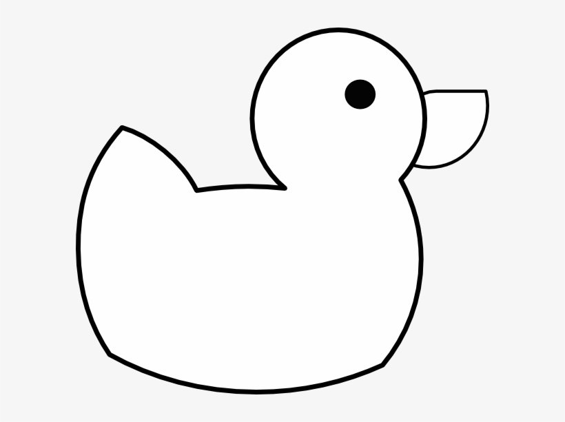 Duck Cartoon Clipart Black And White Png, transparent png #967783