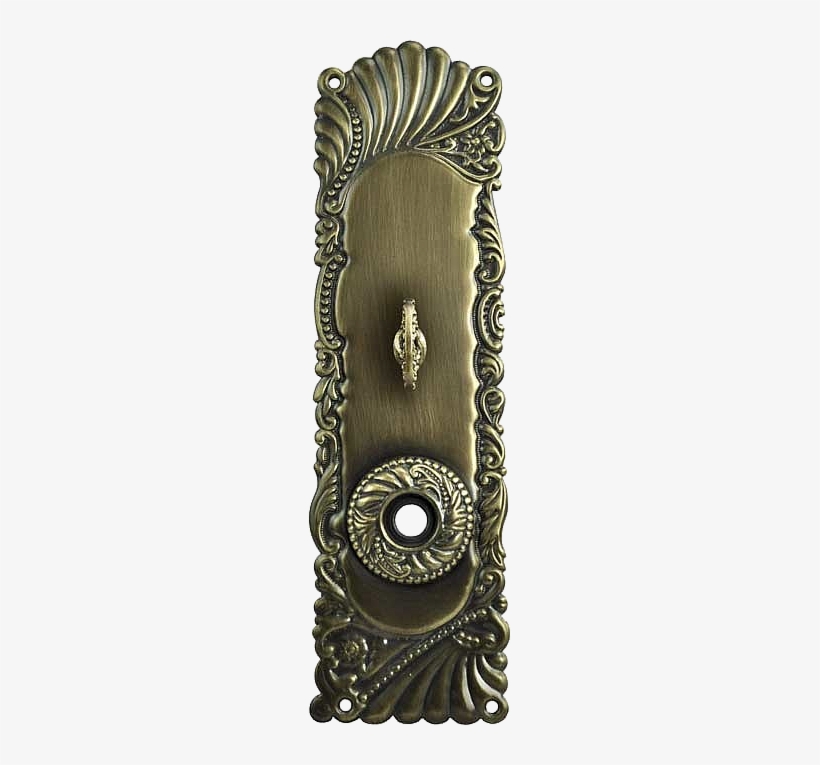 Mission Recreated Brass Door Plates With Turnlatch - Antique Bronze Decorative Door Knob Plate, transparent png #967914