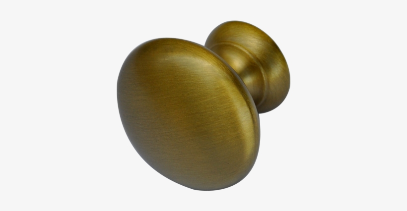 Satin Brass Round Knob - Brass, transparent png #968101