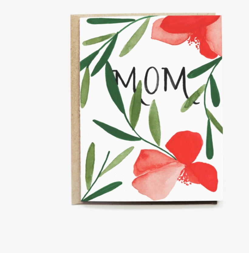 Red Poppy Mother's Day Card - Mother's Day, transparent png #968485