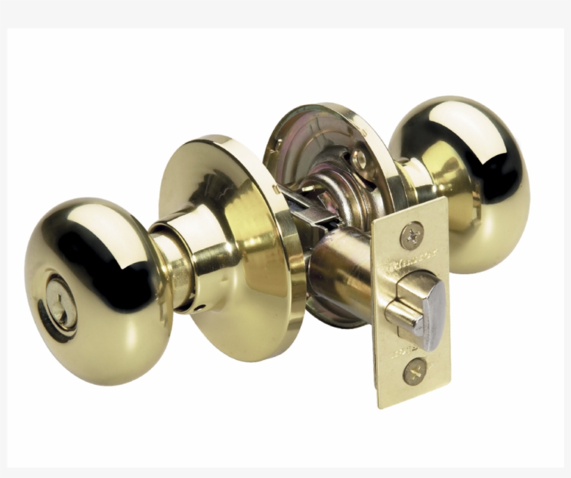 Master Lock Grade 3 Residential Biscuit Door Knob Kw1 - Master Lock Bco0103 Biscuit Keyed Entry Door Knob,, transparent png #968604