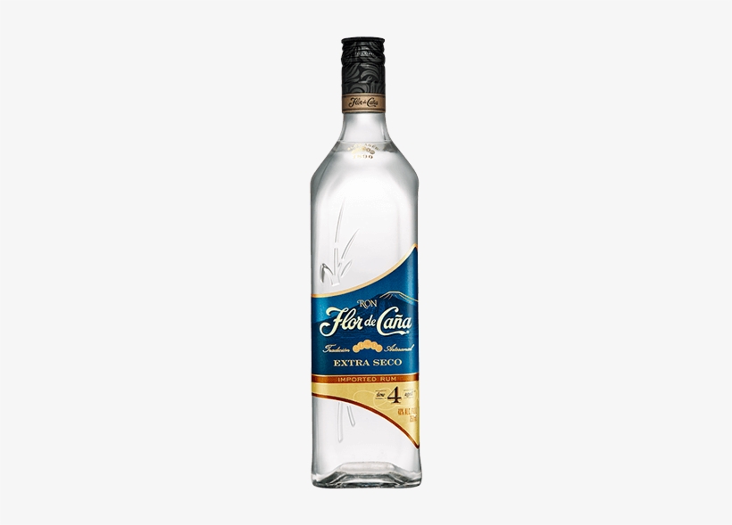 Flor De Caña 4 Year Extra Seco - Flor De Cana Extra Seco, transparent png #968671