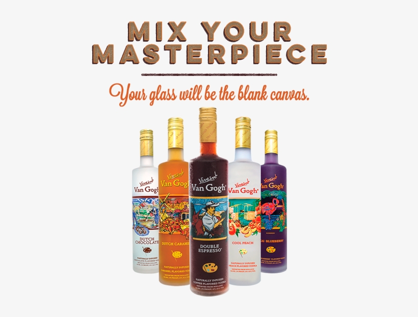Mixing A Perfectly Balanced Cocktail Is Like Creating - Vincent Van Gogh Van Gogh Chocolate 1l - Vodka, transparent png #968937