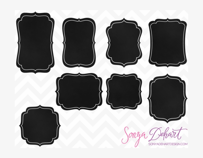 Chalkboard Clipart Square - White Chalkboard Frame Clipart, transparent png #969169