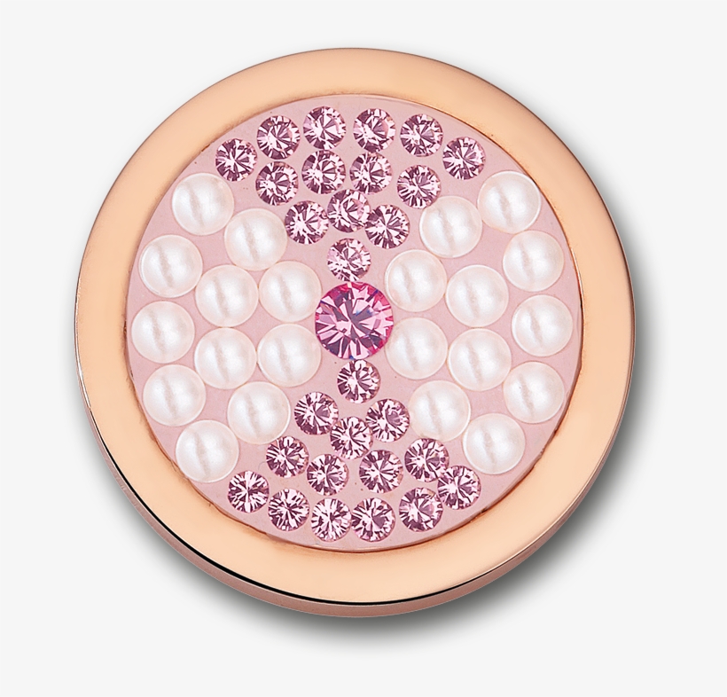 Lazo Vintage Rose Stainless Steel Rosegold Plated Disc - Mi Moneda Lazo Vintage Roase Disc Small, transparent png #969253