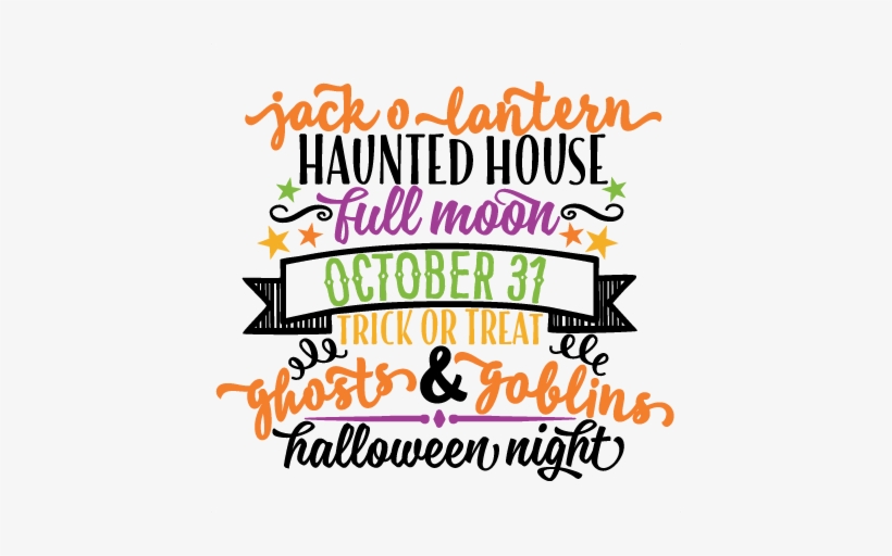 Halloween Night Word Art Svg Scrapbook Cut File Cute - Halloween Word Art, transparent png #969933
