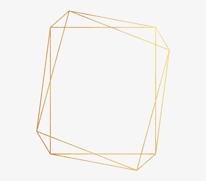 #freetoedit #ftestickers #gold #frame #border #geometric - Drawing, transparent png #9600243