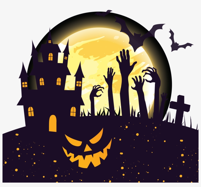 Halloween Party Background Invite, transparent png #9600633