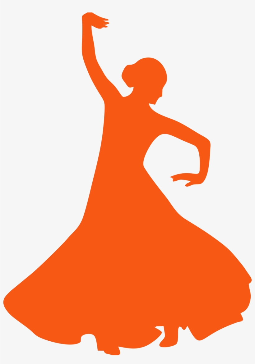 Super Sculpt Dance & Fitness - Flamenco Silhouette, transparent png #9601589